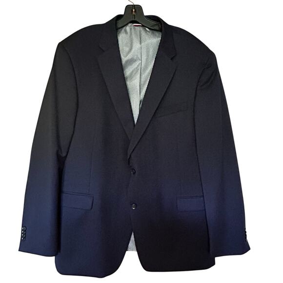 Tommy Hilfiger Other - Tommy Hilfiger Men’s Two Button Blazer Blue Wool Blend Sport Coat Jacket Sz. 48L